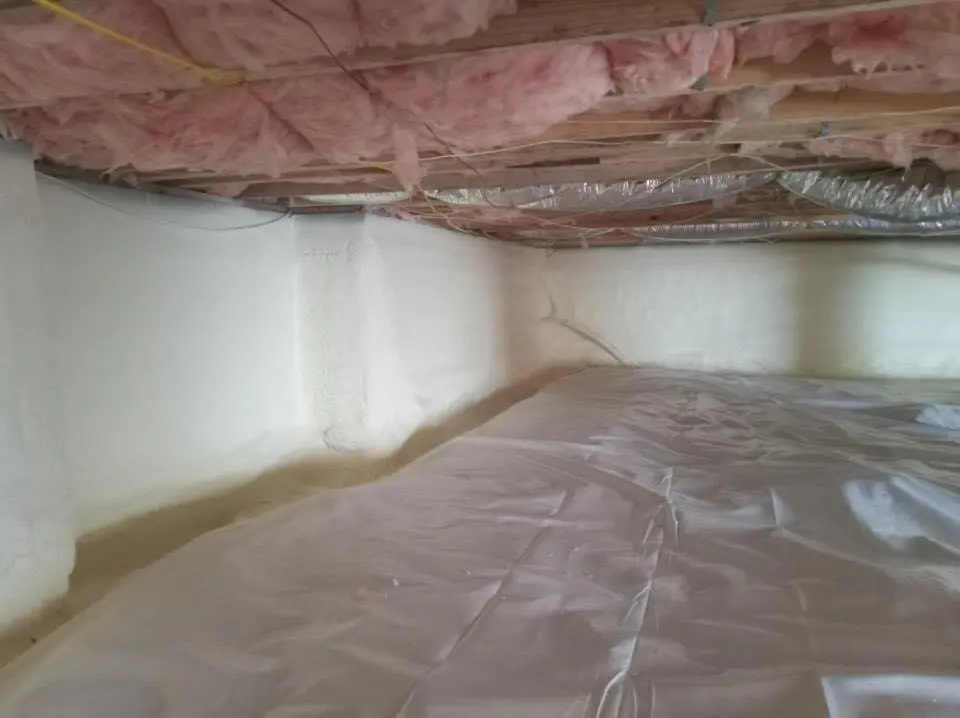 Crawl space encapsulation with closed-cell spray foam for Roof Maintenance in Baltimore Highlands